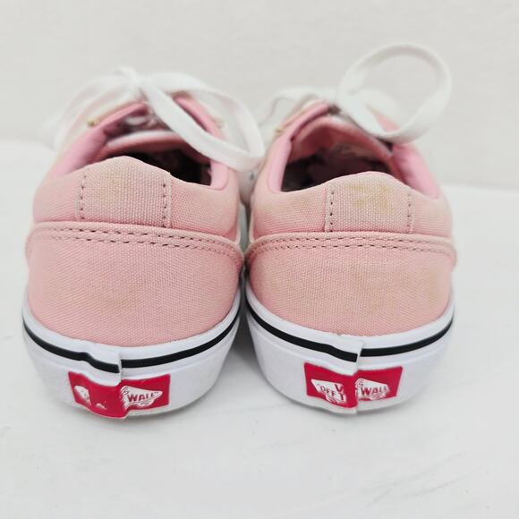VANS Missy Lace Up Canvas Sneakers Shoes Pink 4.5 - Picture 5 of 8